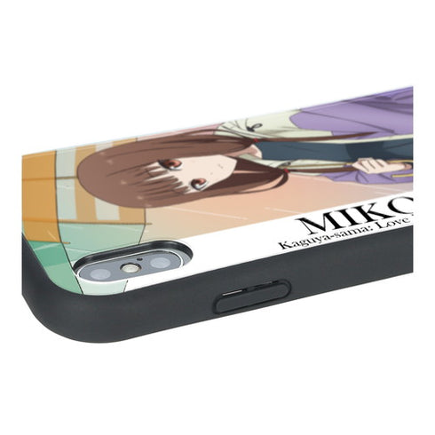 『かぐや様は告らせたい?~天才たちの恋愛頭脳戦~』描き下ろしイラスト 伊井野ミコ 雨の日のお出かけver. 耐衝撃グリッ プiPhoneケース